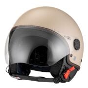 Vespa Kask Langhe Visor Demi-Jet *Bej-Turuncu*