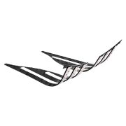 Vespa GT-GTS-GTV Zemin Sticker *Siyah Alüminyum Plaka Motifli* / SIP