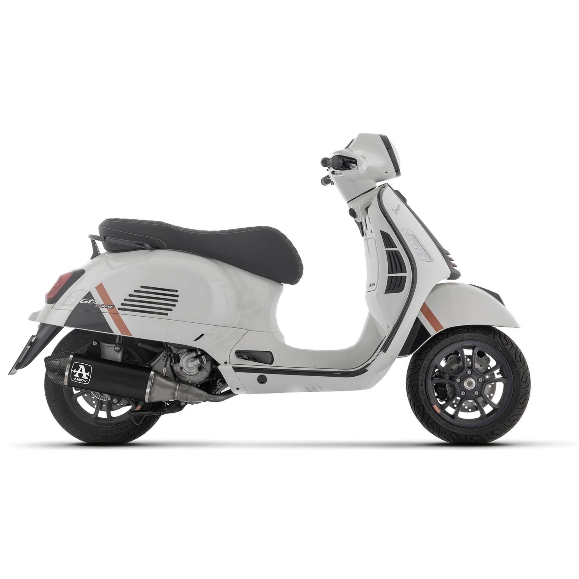 Vespa GTS-GTV 310 Egzoz katalizörlü*Siyah-Karbon Uç* Euro 5+ (2024- ) / ARROW