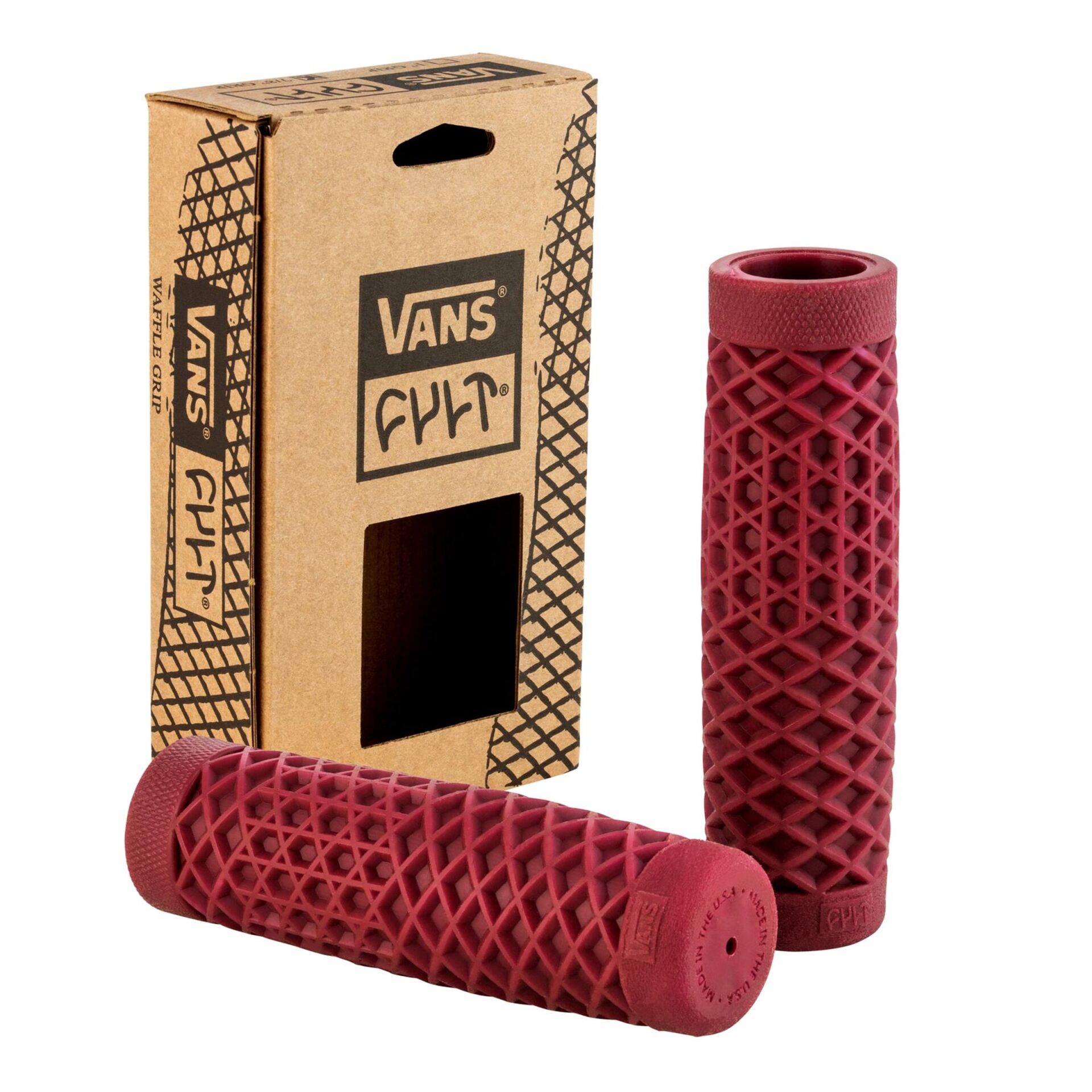 Vespa GTS-GTV-LX-ET4 Elcik Takım *Koyu Kırmızı* Ø 22/24 mm l 125 mm / CULT x VANS