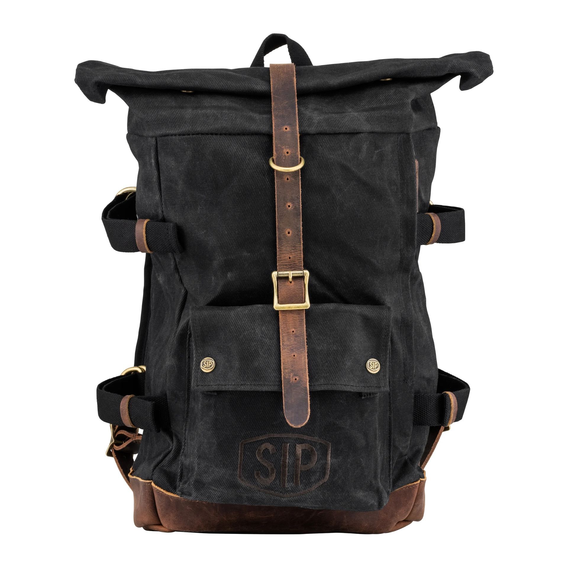 Sırt Çantası Mumlu Kanvas *Siyah* / SIP