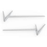 Vespa GTS-GTV  Amblem Yan Panel *Gümüş* / RIZOMA