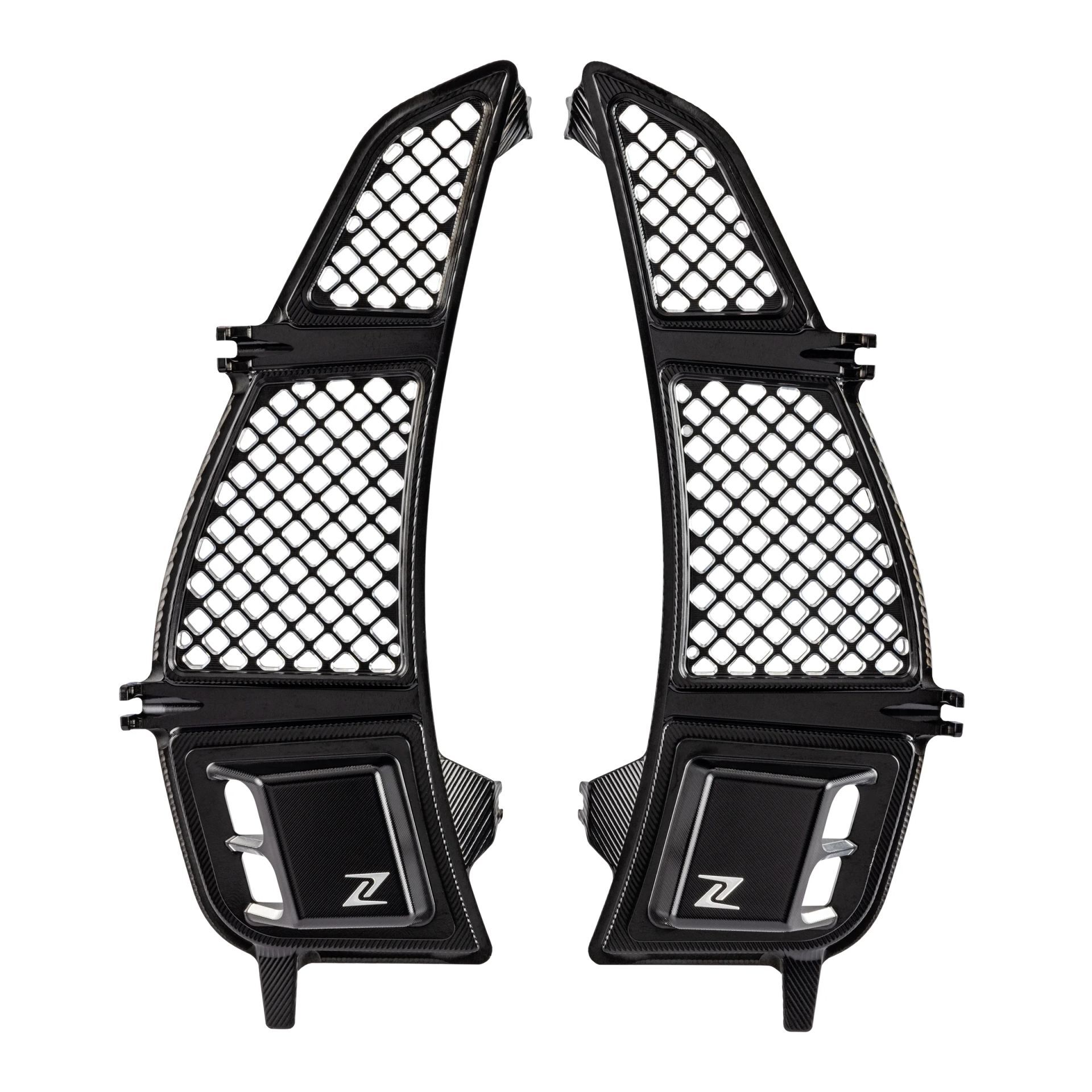 Vespa GTS-GTV Radyatör Yan Izgara Seti *Siyah* (2023- ) / ZELIONI