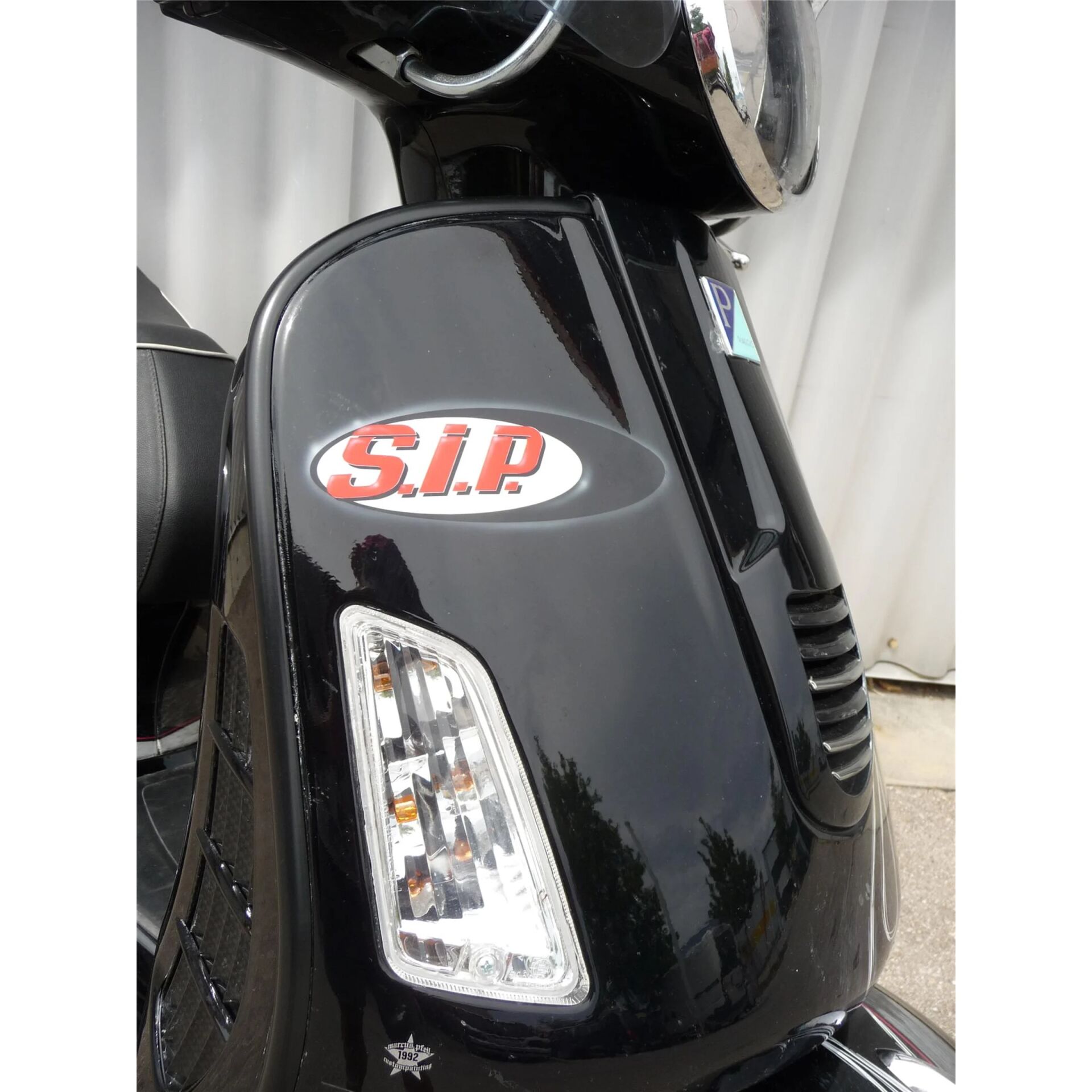 Vespa Gts Ön Yan Çıta Seti *Mat Siyah* ( -2018) / SIP