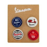 Vespa 80. Yıl Rozet - Pin Seti *3cm* / PIAGGIO