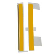 Vespa GTS Racing Sixties Top Case Sticker *Sarı* / PIAGGIO