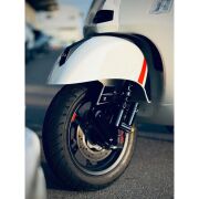 Vespa GTS Ön Çamurluk Üst Kapak Alüminyum *Siyah Parlak* (2023- ) / ZELIONI