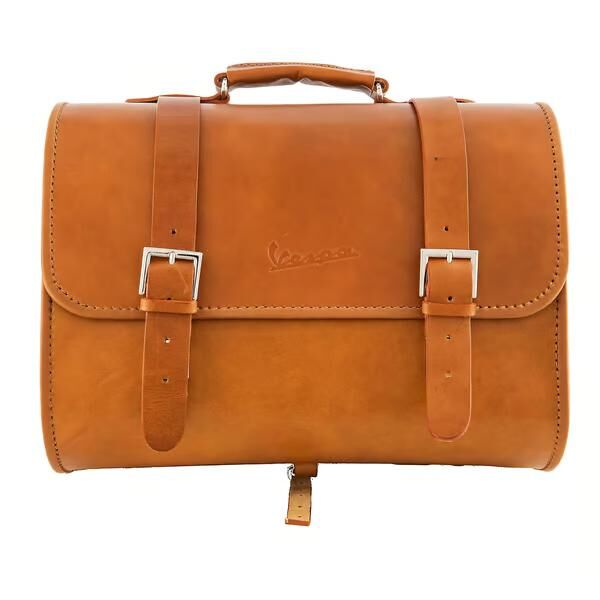 Deri Çanta Kahverengi 30LT (Vespa Logolu) / PIAGGIO