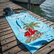 Vespa Desenli Plaj Havlusu (75x150 cm) / SIP