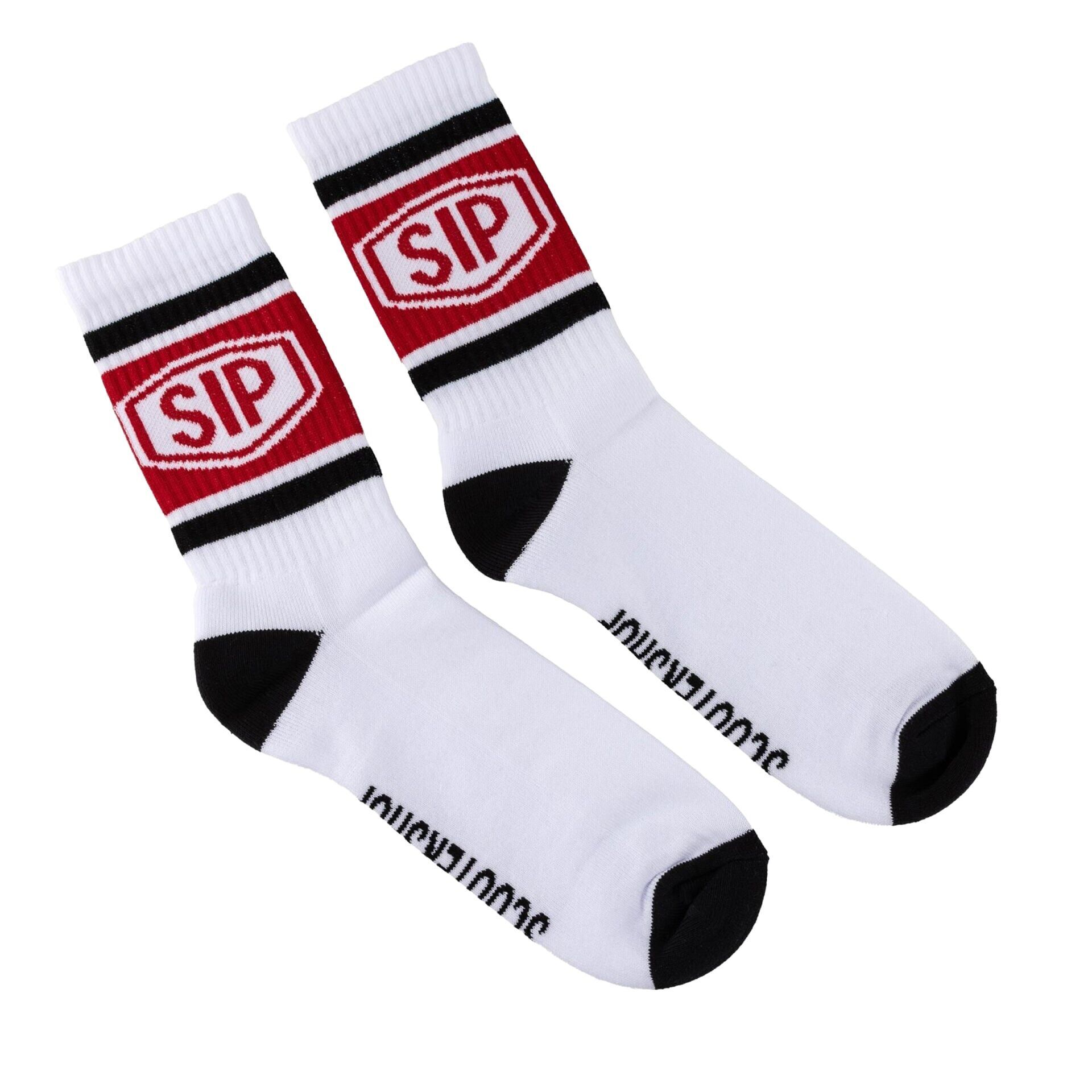 SIP Çorap - Tape Logo *Beyaz/Kırmızı/Siyah* 41-46 / SIP