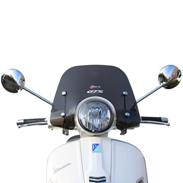 Vespa GTS Ön Cam Kısa*Siyah* (2008-2018) / FACO
