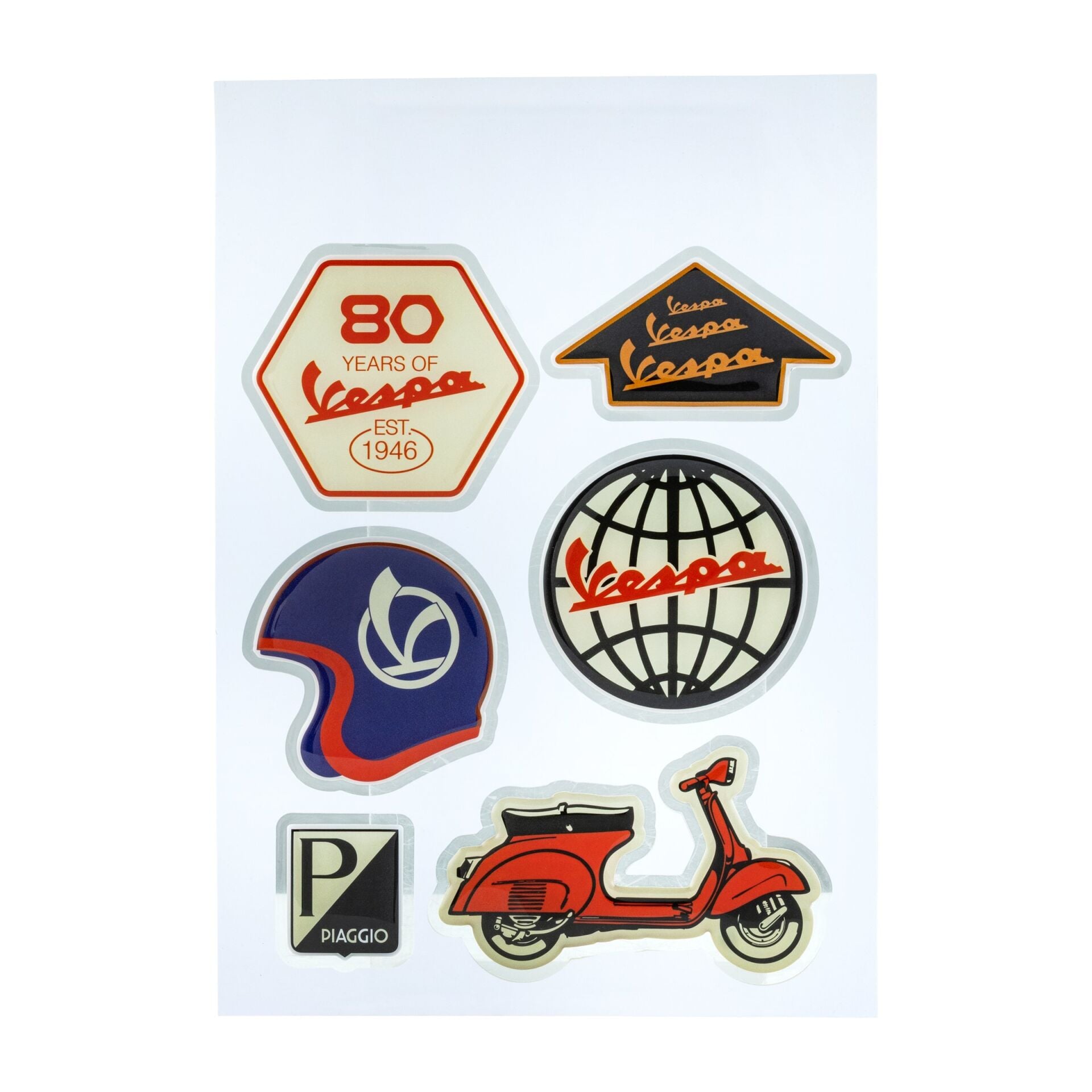 Vespa Globo Sticker Seti / PIAGGIO
