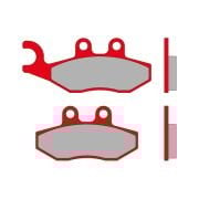 Vespa Fren Balatası Ön S51 Primavera 125cc-150cc (2013- ) / GTV (2010- ) / GTS (2005-2022) / 946 (2013-2017)-(6215013BR) / MALOSSI