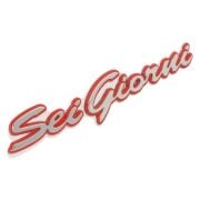 Vespa GTV ''Sei Giorni'' Amblemi Sağ *Gümüş-Kırmızı* / PIAGGIO