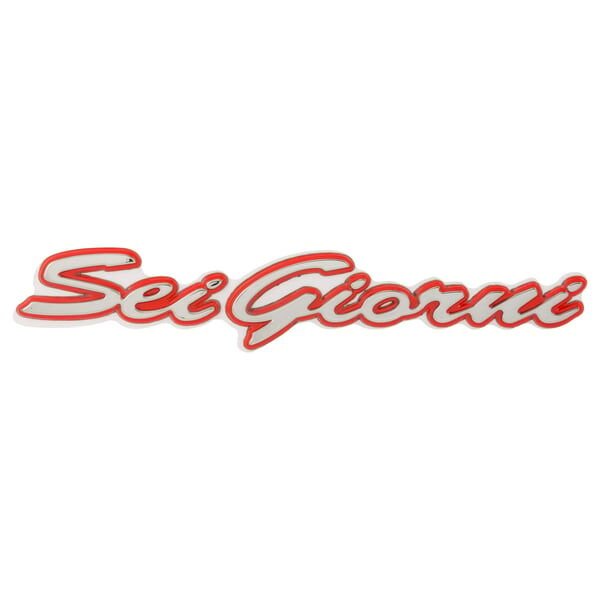 Vespa GTV ''Sei Giorni'' Amblemi Sağ *Gümüş-Kırmızı* / PIAGGIO