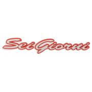 Vespa GTV ''Sei Giorni'' Amblemi Sağ *Gümüş-Kırmızı* / PIAGGIO