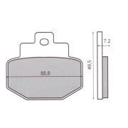 Vespa Fren Balatası Arka S52 GT-GTS  (2003- 2022)/ GTV (2010 - )/ 946 (2013-2017) - (174.0024) / PIAGGIO