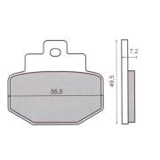 Vespa Fren Balatası Arka S52 GT-GTS  (2003- 2022)/ GTV (2010 - )/ 946 (2013-2017) - (174.0024) / PIAGGIO