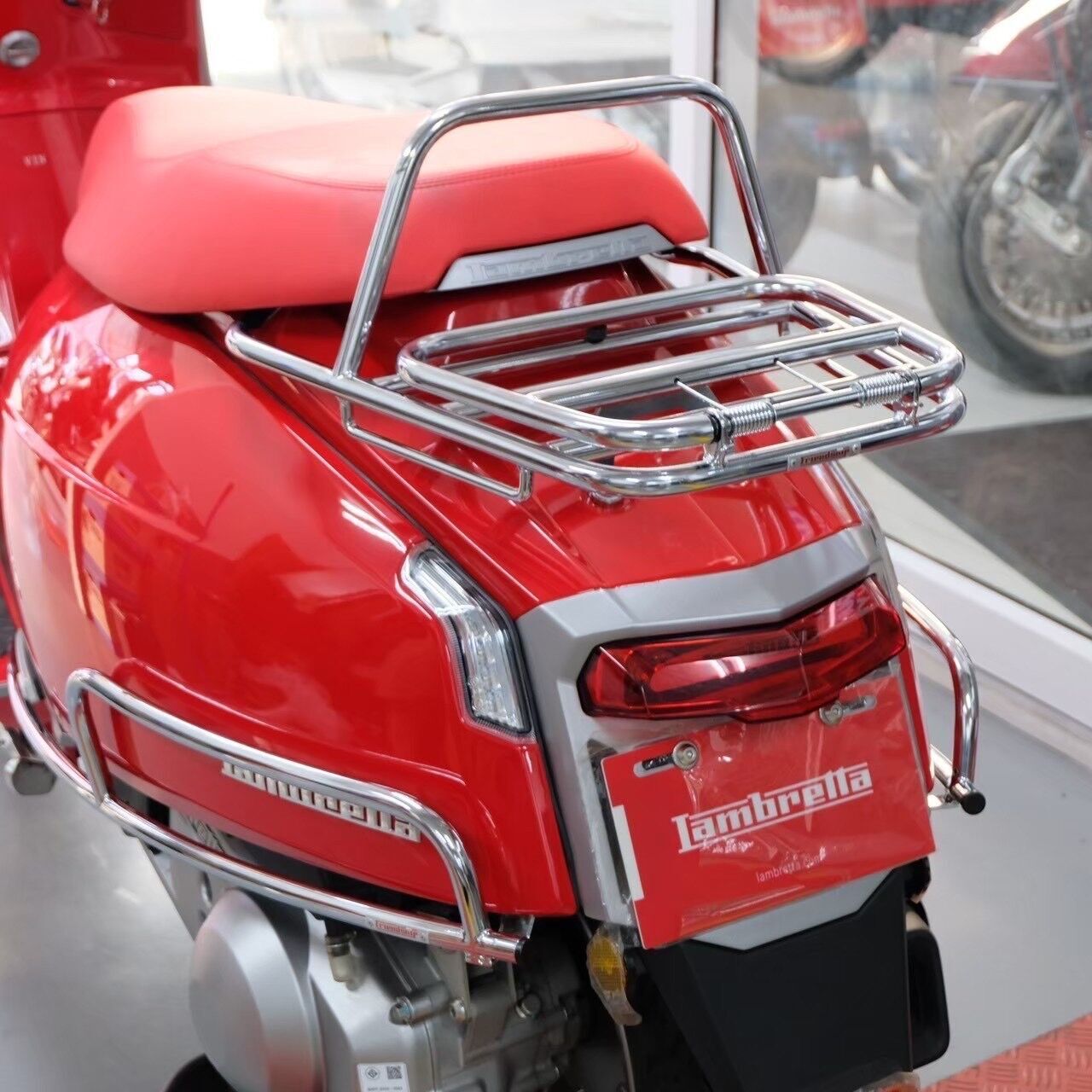 Lambretta G 350 Arka Çanta Taşıma Demiri (Katlanır) *Krom* / Friendship