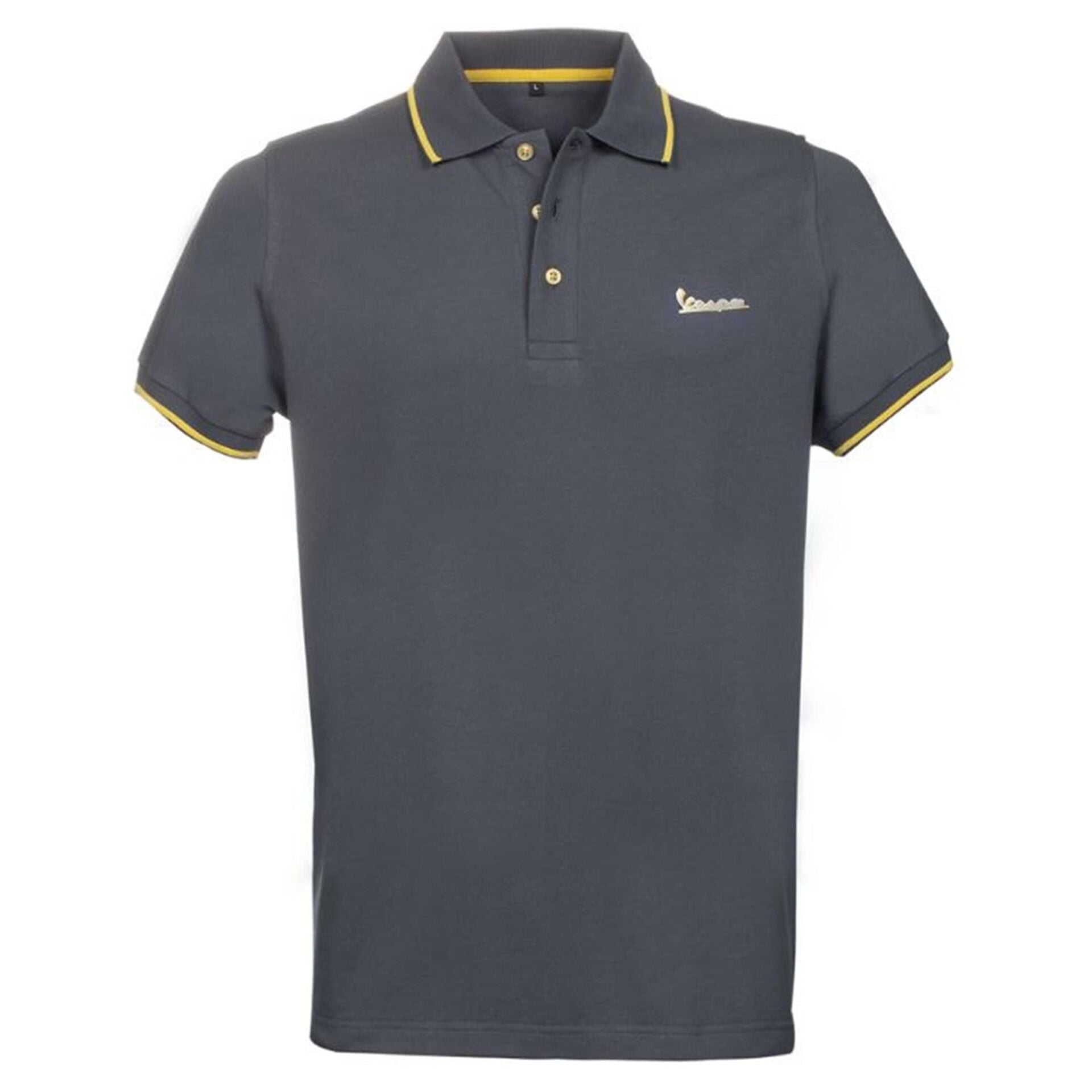 Vespa Logo Polo T-Shirt *Gri* / PIAGGIO