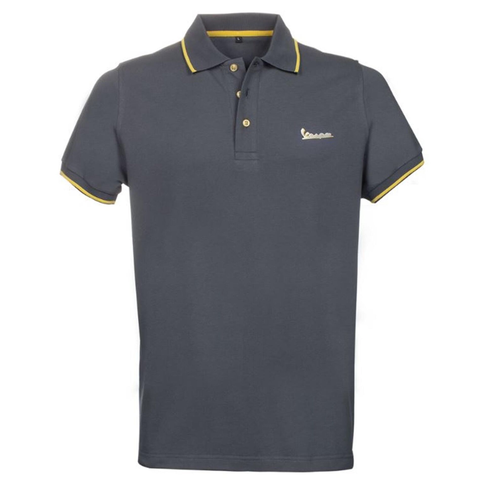 Vespa Logo Polo T-Shirt *Gri* / PIAGGIO