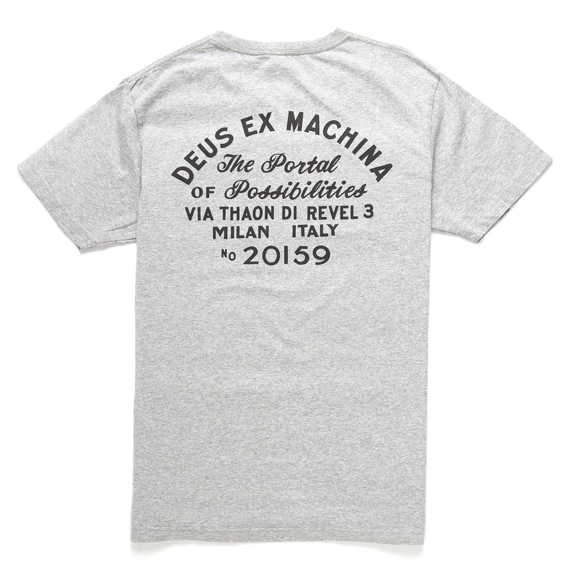T-Shirt - Milan Address Pocket *Gri* / DEUS