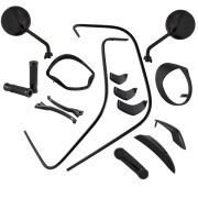 Vespa Gts Detay Renk Dönüşüm Seti (2019-2022) *Parlak Siyah* / SIP