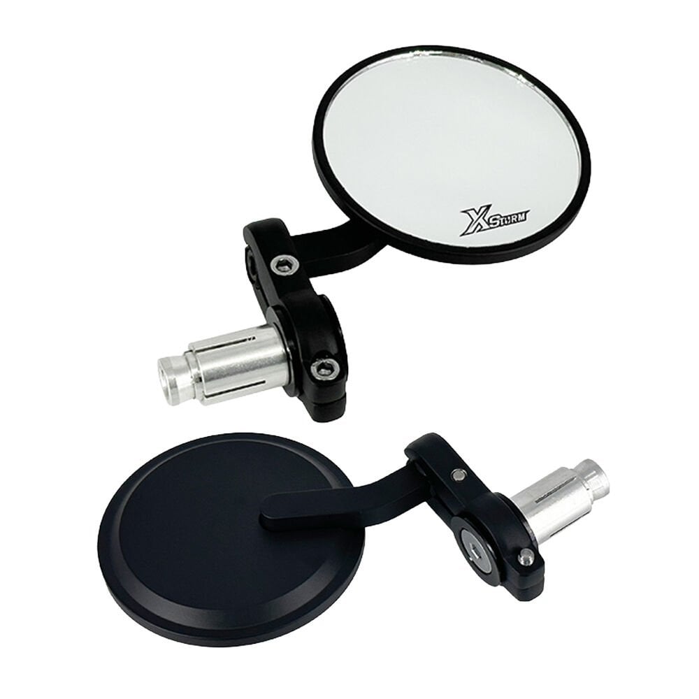 Vespa GTS-GTV-LX-ET4-Primavera-Sprint Gidon Aynası Yuvarlak *Siyah* Takım  / X-STORM