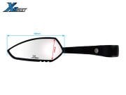 Vespa GTS-GTV-LX-ET4-Primavera-Sprint Gidon Aynası *Siyah* Takım  / X-STORM