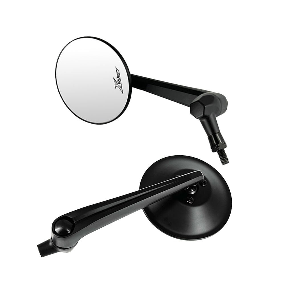 Vespa GTS-GTV-Primavera-Sprint Ayna Kısa Tip Yuvarlak *Siyah* Takım (2023- ) / X-STORM