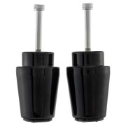 Vespa Gidon Topuzu Takım GTS-GTV *Parlak Siyah* (Gidon ayna montajı için) / ZELIONI